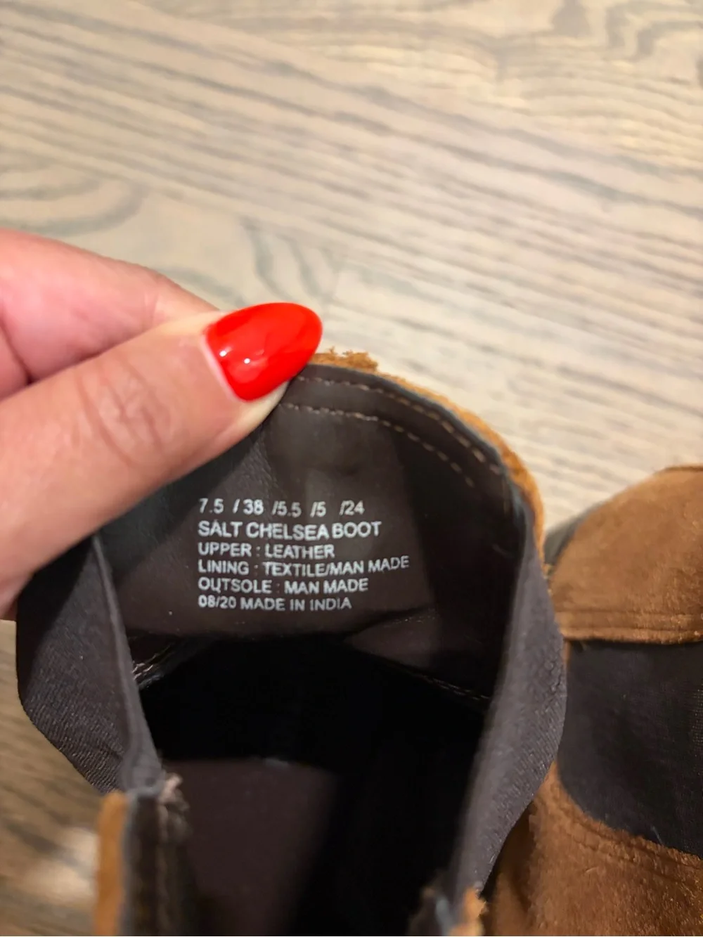 Kenneth Cole Reaction Suede Chelsea Ankle Boots in Cognac Brown